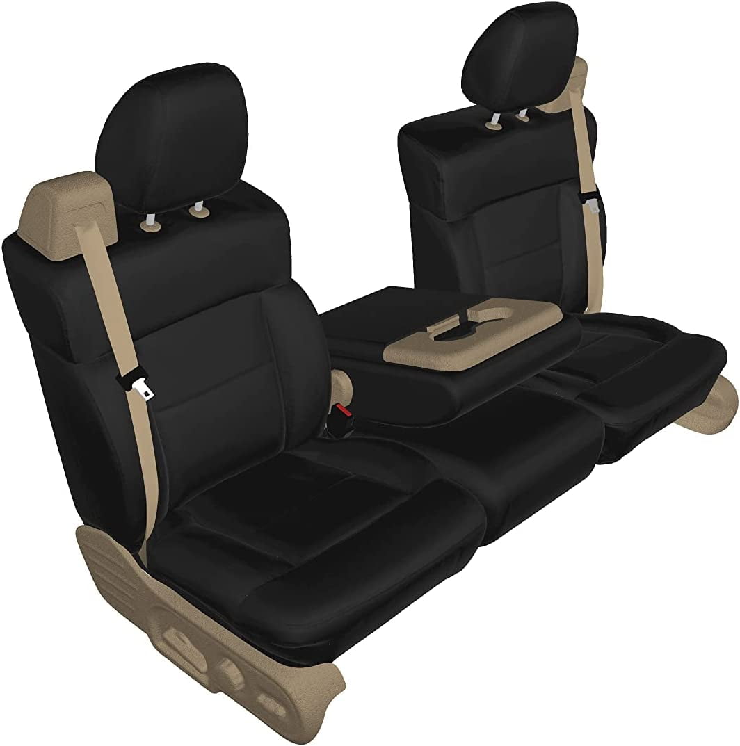 Center Console Lid Armrest PVC Leather For Chevrolet Silverado 14-19 Black - Foto 3