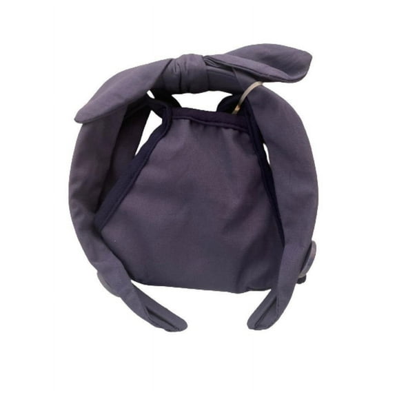 Scunci Button Headband and Mask - Navy Blue
