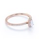 thumbnail image 3 of JeenMata Alianza de Boda Sofisticada con Engaste de Cruz Infinito Pavé en Oro Blanco de 18 K sobre Plata, 3 of 6