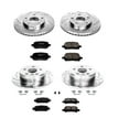 thumbnail image 3 of Power Stop Front and Rear Brake Kit with Drilled & Slotted Rotors and Ceramic Brake Pads K1063, 3 of 10