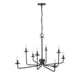 thumbnail image 2 of Millennium Lighting  Marceline 8/10 Chandelier Ceiling Light 8 - Matte Black, 2 of 6