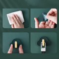 thumbnail image 3 of 4 Pcs Creative Cloud Shape Wall Perforation-free Non-trace Kitchen Bathroom Wall Hooks, 3 of 5