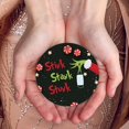 thumbnail image 7 of Soul Décor Stink Stank Stunk Ornament, Funny Ornaments For Christmas Tree, Large 3.75" Round Metal Ornament, Velvet Pouch Included, 7 of 7