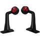 thumbnail image 3 of 1 Pair Truck Trailer Caravan 12/24V LED Trailer Waist Light Warning Light Red & White Light for Trucks, 3 of 5
