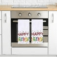 thumbnail image 3 of Happy Birthday Kitchen Towels Dish Towels, 18 x 26 Inch Birthday Party Holiday Tea Towels Dish Cloth for Cooking Baking Set of 2, 3 of 6