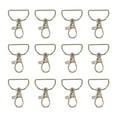 thumbnail image 1 of CIMAXIC 12pcs Metal Lobster Claw Clasps with Hooks for DIY Crafts Keychain Accessories,1.57"X1.18"X0.2", 1 of 4