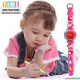 thumbnail image 2 of Kids Watch 3D Cartoon Toddler Wrist Digital Watch Waterproof 7 Color Lights with Alarm Stopwatch for 3-10 Year Boys Girls Little Child A Pink Unicorn, 2 of 5