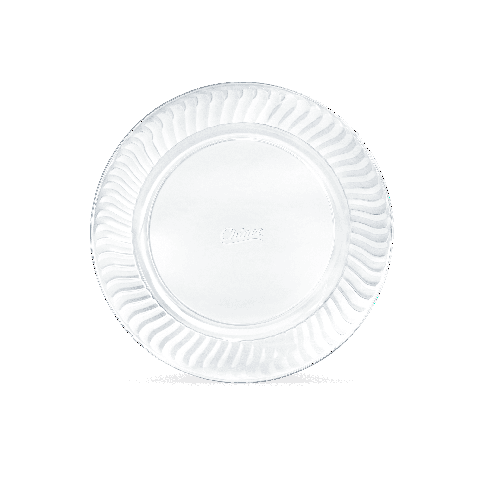 ''(2 pack) Chinet Crystal® Premium Plastic Dinner Plates, 10", Clear, 20 Count''