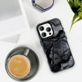 thumbnail image 2 of NLEACase for iPhone 13/14 Case,Beautiful Impact Protection Black Marble Phone Case, Black, 2 of 7