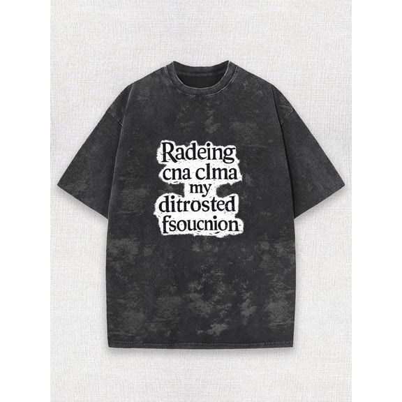 Radeing Cna Clma My Ditrosted Fsouncion Graphic Vintage Oversized Washed Grunge Y2K Short Sleeves Crewneck Cotton Men's Women's Unisex Tee Shirt