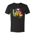 thumbnail image 2 of Wild Bobby, Colorful Rainbow Paint Love Streetwear Mens Premium Tri Blend T-Shirt, Vintage Black, 2XL, 2 of 3
