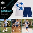 thumbnail image 2 of RBX Boys Athletic Outfit Shorts Set Breathable Performance Graphic Tee and Mesh Gym Shorts 2 Piece, 2 of 7