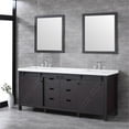 thumbnail image 6 of Lexora Home Marsyas 80" Quartz Top Double Vanity in Brown, 6 of 10