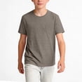 thumbnail image 3 of Posijego Boys Pocket T-Shirts Short Sleeve Shirts Summer Crew Neck Casual Kids Basic Tees Athletic Workout Tops 5-15 Years, 3 of 7