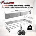 thumbnail image 3 of RYANSTAR RACING Drying Rack Clothing Upgrade ,Clothes Drying Rack Wall Mounted,Retractable Drying Rack 5 Aluminum Rods ,60 lb,with Hooks,White, 3 of 9
