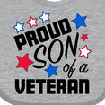 thumbnail image 4 of Inktastic Proud Son of a Veteran- Veterans Day Boys Baby Bib, 4 of 4