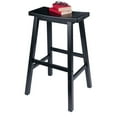 thumbnail image 2 of Winsome Satori Saddle Seat Bar Stool, Black, 2 of 7