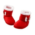 thumbnail image 3 of xiaxaixu Baby Girl Shoes Non-Slip Walking Soft-Soled Plush Heart Snow Boot, 3 of 5