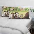 thumbnail image 4 of Cute Cats Pillow Covers King, Japanese Owls Animals Country Leaves Rustic Soft Brushed Microfiber Breathable Throw Pillow Covers, Pillowcase with Zipper for Couch Sofa Bedroom Living Room 20"x36", 4 of 9