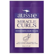 Aussie Miracle Curls Nourishing Hair Mask With Coconut Jojoba Oil, 1.7 oz