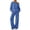Blue #004, variant on Womens Off the Shoulder 2 Piece Lounge Sweater Matching Sets Fall Outfit Oversized Long Sleeve Boatneck Top Drawstring Sweatpants Set Soft Stretch Airport Travel Outfit S