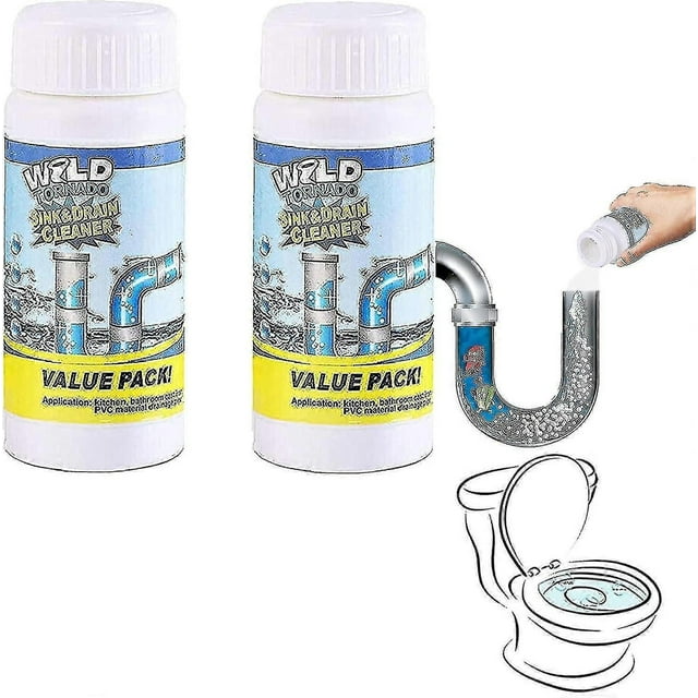 Wild Tornado Sink And Drain Cleaner, Powerful Sink And Drain Cleaner Pipe Cleaner, Quick Foaming Drain Cleaner For Pipes Toilet Kitchen