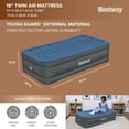 thumbnail image 3 of Bestway Tough Guard Air Mattress Twin 18" with Built-in AC Pump, 3 of 14