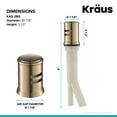 KRAUS Dishwasher Air Gap in Brushed Gold