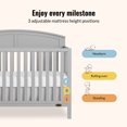 thumbnail image 4 of Dream On Me Storybrooke 5 in 1 Convertible Crib, Pebble Gray, 4 of 7