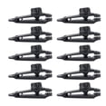 thumbnail image 2 of 10 Pcs Clips de Fixation Coupe-Vent pour Tente de Canopée Extérieure Clips de Requin Noir, 2 of 9