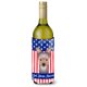 thumbnail image 1 of Botella de vino Koozie Caroline's Treasures BB2162LITERK Dios bendiga la bandera estadounidense 750 ml multicolor, 1 of 1