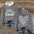 thumbnail image 3 of Sweatshirts Hoodies for Women Long Sleeve Crew Neck Winter Fall Kindness Shirts Graphic Kind Tee Kindness Heart Letter Graphic Positive Pullover Casual Tops, 3 of 5