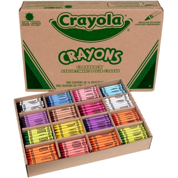 Bulk Crayon Classpack - 800ct (16 Colors)