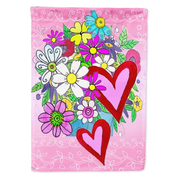 True Love Bouquet Valentine's Day Flag Canvas House Size