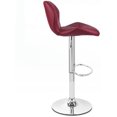 thumbnail image 3 of Bronte Living Leatherette Bar Stool with Adjustable Height, 360 Swivel Design, Comfortable Mid-Backrest, Floor Protection for Kitchen, Bar, Kitchen Island, Pub - Series Carmela - Set of 2, 3 of 7