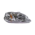 thumbnail image 3 of For Honda Civic 1999 2000 Headlight Assembly Driver and Passenger Side | Pair | Clear Lens | Chrome Housing | HO2502113, HO2503113 | 11007259, 33151S01A02, 33101S01A02, 615343162195, 3 of 4
