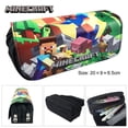 thumbnail image 1 of Minecraft Large Capacity Pencil Case Double Layer Zip Pen Stationery Pouch Bag, 1 of 1