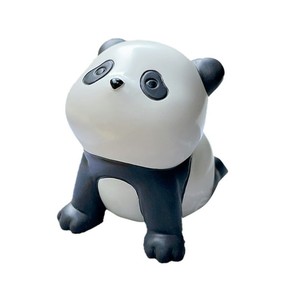 TIELUTT Cute Panda Figurines Panda Figurines for Car Panda Figurines Small Resin Suitable for Indoor Desktop Stork Ornament And Ornament Ornament Set Teacher Ornament Christmas Ornament Exchange