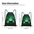thumbnail image 4 of Drawstring Backpack, Halloween Green Forest Witch k Light Waterproof Sports Gym Bag Draw String Back Bag for Men Women, Sackpack Cinch Workout Bag for Sports, Travel, Swimming, Beach, 4 of 8