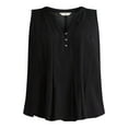 thumbnail image 5 of Terra & Sky Women's Plus Sleeveless Pintuck Top, Sizes 0X-4X, 5 of 5