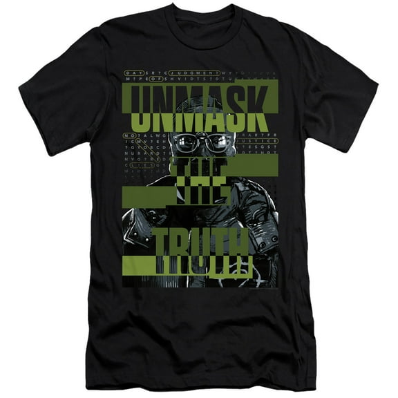 The Batman (2022) Unmask The Truth Unisex Adult Canvas Brand T Shirt