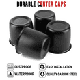 thumbnail image 4 of RhinoTuning 3.37in Push Through Stainless Hub Center Caps for Truck SUV Wheel 4pcs, 4 of 5