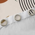 thumbnail image 4 of Manfei Boho Mid Century Kitchen Curtains, Minimalism Art Black Out Curtains Pack of 2 (42x63 Each), Brown, Green and Black, 4 of 6