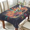thumbnail image 4 of SKYSONIC Mardi Gras Tablecloth Waterproof Washable Polyester Square Table Cover Durable Tablecloth for Kitchen Dining Table Party Decor (60 X 90 Inch), 4 of 7