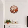 thumbnail image 4 of Battery Operated Wall Clocks with Non-Ticking Sweep Movement,Modern Round Clock Decorative for Bedroom,Office-Guitar Leans Against Old Brick Wall(12inch), 4 of 4