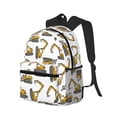 thumbnail image 2 of Lsque Funny Excavator Classic Casual Backpack - Large Capacity Water-Resistant Backpack for School, Work, Travel, and Outdoor Activities, 2 of 8