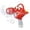 Red, variant on Bubble Machine Funny Double-Cylinder Crayfish-Shaped Bubble Blower with 10ML Solution Outdoor Birthday Party Gift