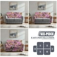 thumbnail image 5 of Yuyamidu Pink Camo Recliner Loveseat Covers Hunting Branch Recliner Loveseat Slipcover with Elastic Edge Stretch Reclining Couch Covers Gift for Holiday, 5 of 7
