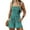 CC#-004 Dark Green, variant on JULMCOMO Summer Rompers for Women 2025 Sleeveless sexy Shorts Jumpers Wide Leg Casual Adjustable Strap Overalls with Pockets Dark Green L
