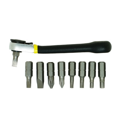 General Tools 80075 Nine-Piece Ratchet Offset Screwdriver Set